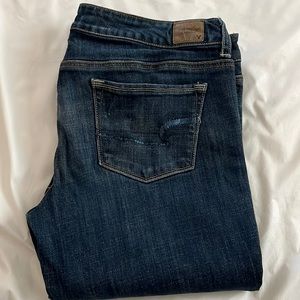 American Eagle Mid Rise Skinny Kick
